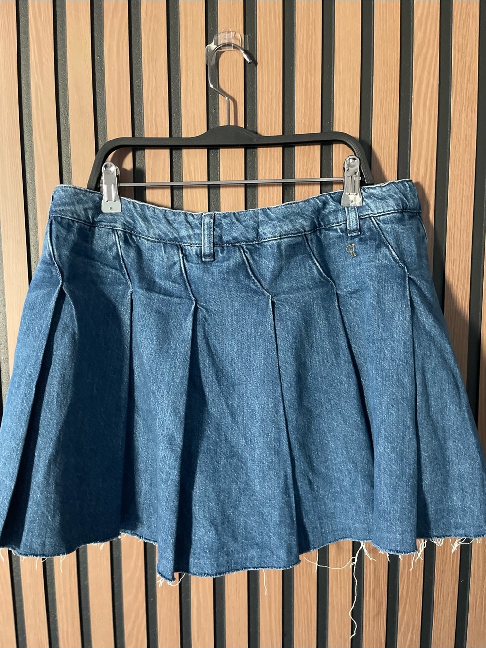 Pilcro Anthropologie Women's Denim Pleated Skort Size 31 - Picture 3 of 5